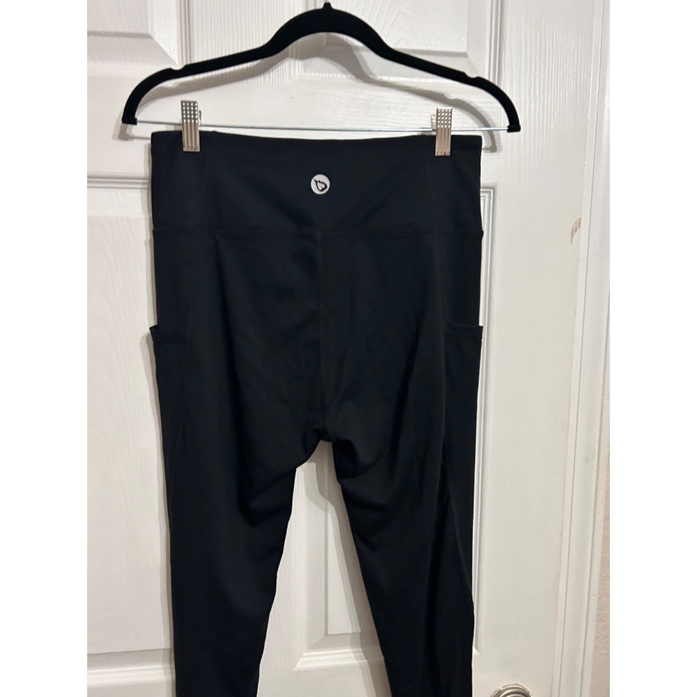 BALEAF Women's L Black Scrunched Leg‎ High-Rise Ankle Leggings Yoga Athleisure - Picture 7 of 9